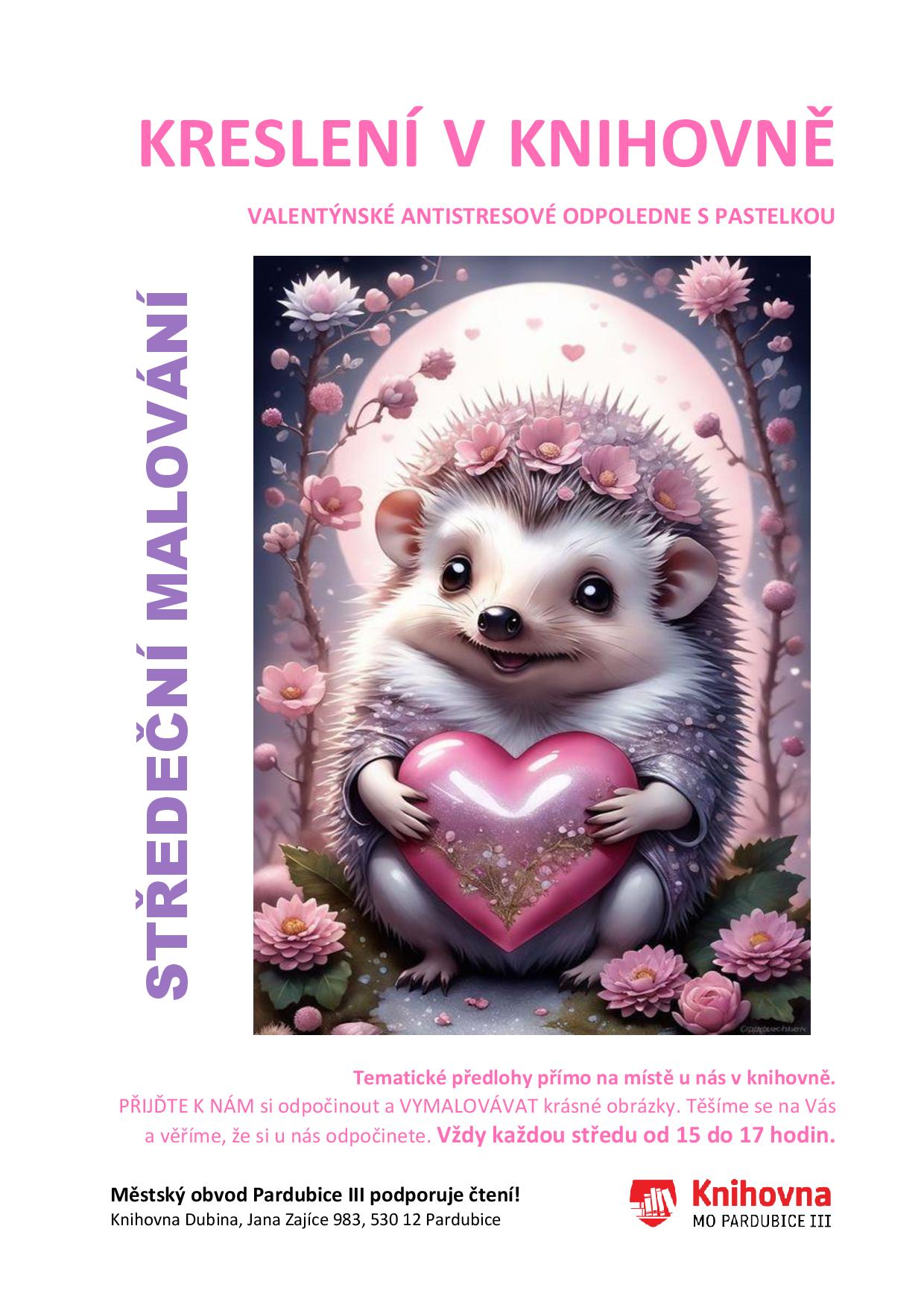 Kreslení v knihovně