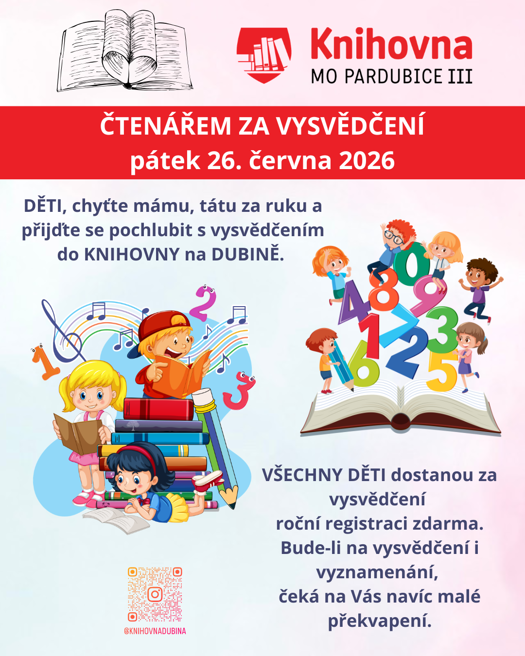 čtenářem za vysvědčení (