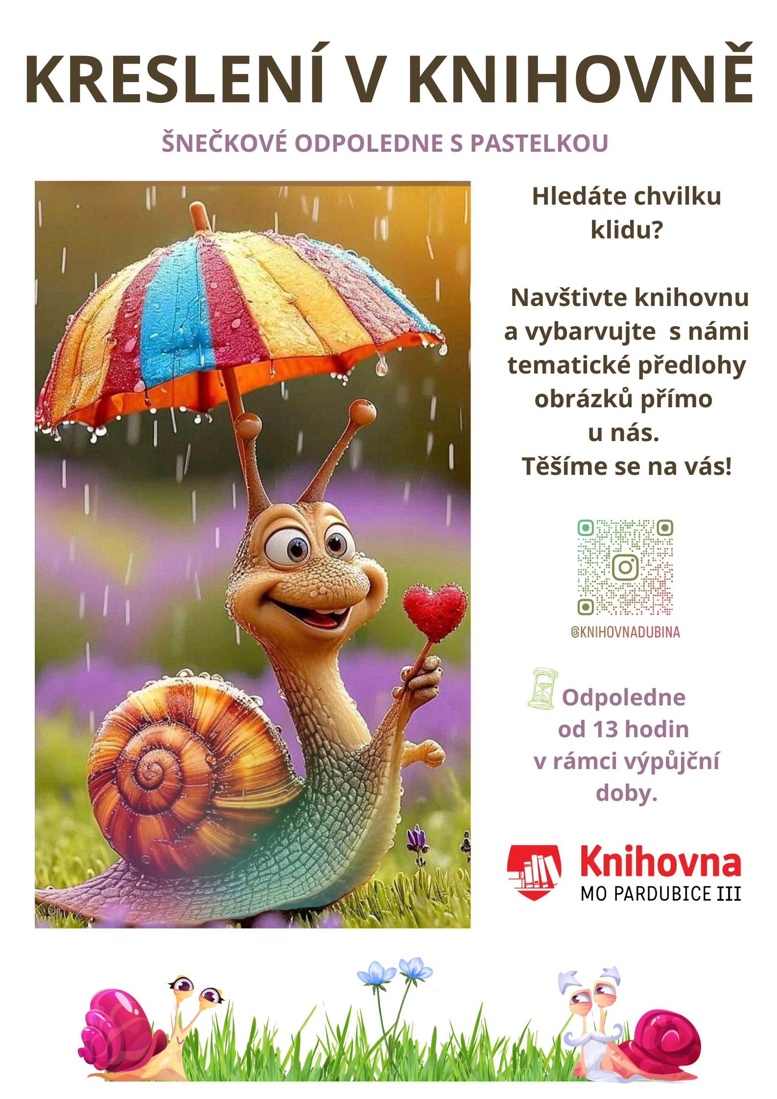 ŠNEČKOVÉ ODPOLEDNE S PASTELKOU