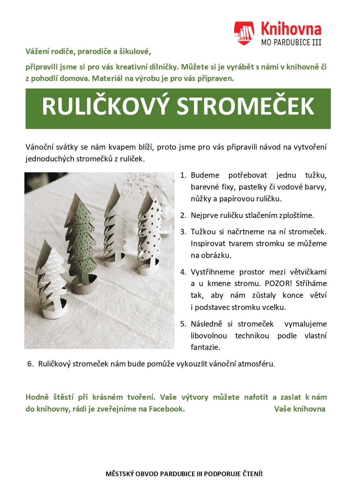 Ruličkový stromeček